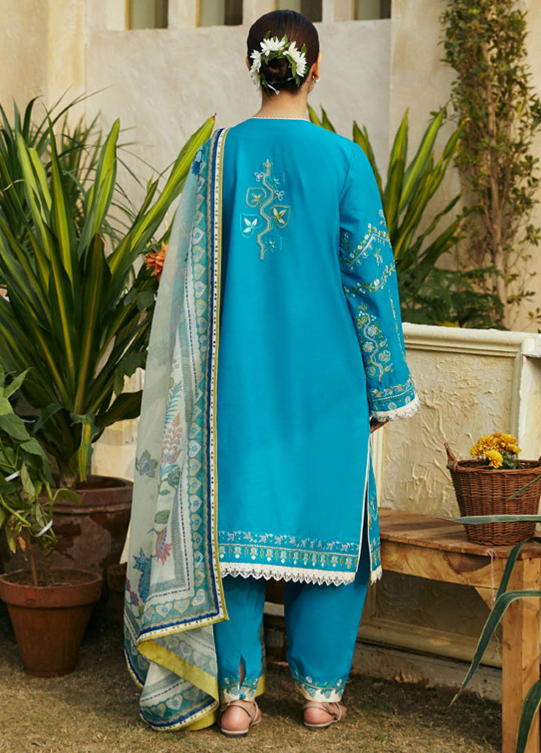 Coco by Zara Shahjahan Embroidered Jacquard Suits Unstitched 3 Piece CZS24L D-8B Zoya - Summer Collection