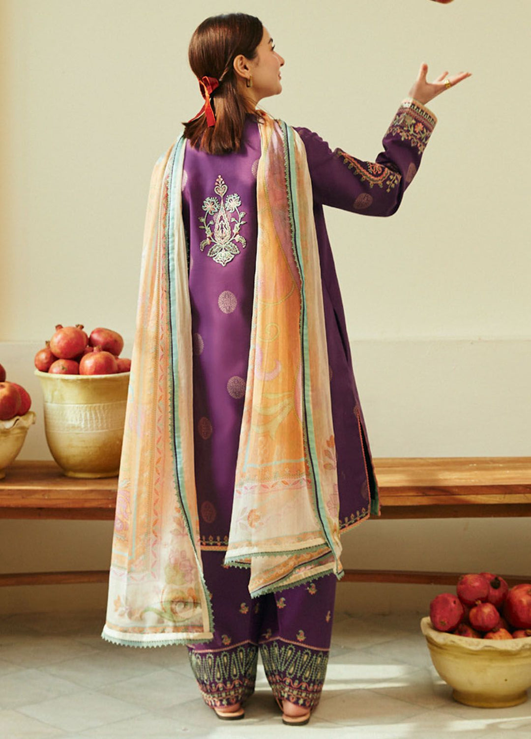 Coco by Zara Shahjahan Embroidered Jacquard Suits Unstitched 3 Piece CZS24L D-9A Morni - Summer Collection