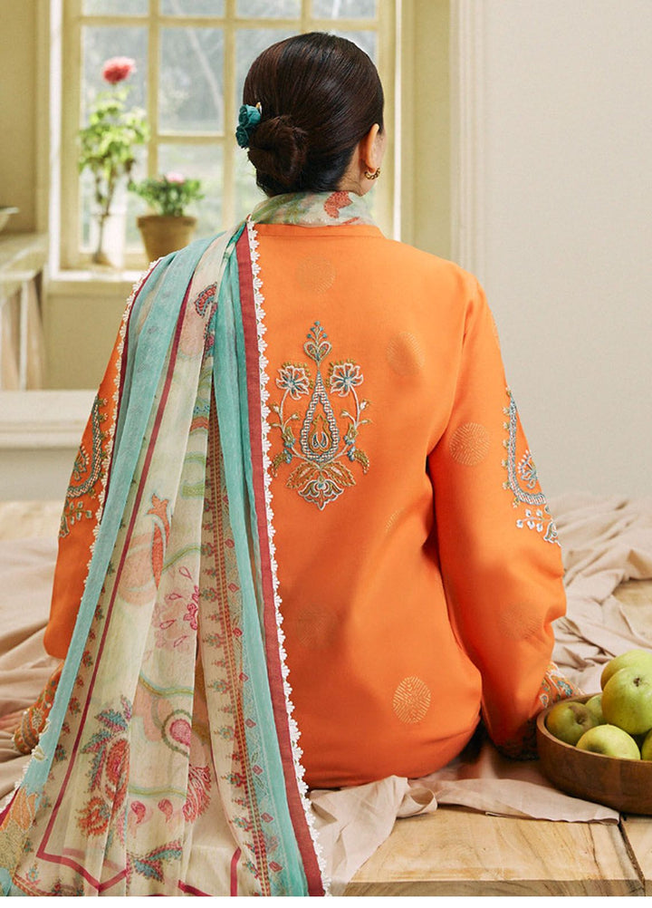 Coco by Zara Shahjahan Embroidered Jacquard Suits Unstitched 3 Piece CZS24L D-9B Morni - Summer Collection