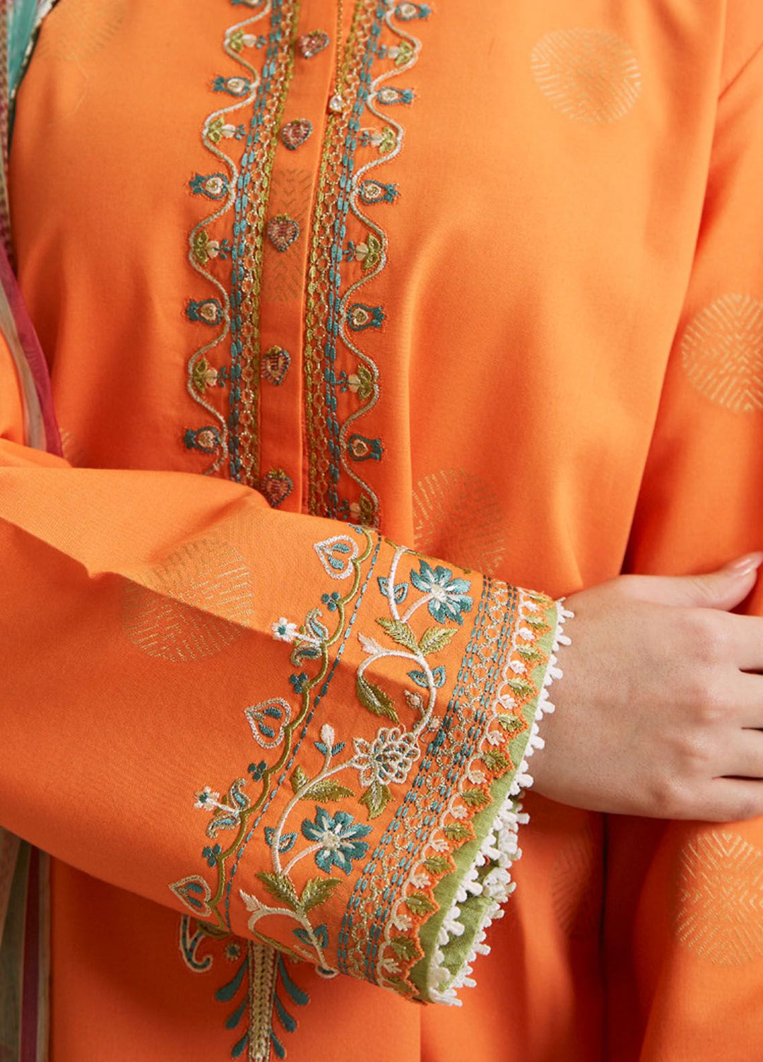 Coco by Zara Shahjahan Embroidered Jacquard Suits Unstitched 3 Piece CZS24L D-9B Morni - Summer Collection