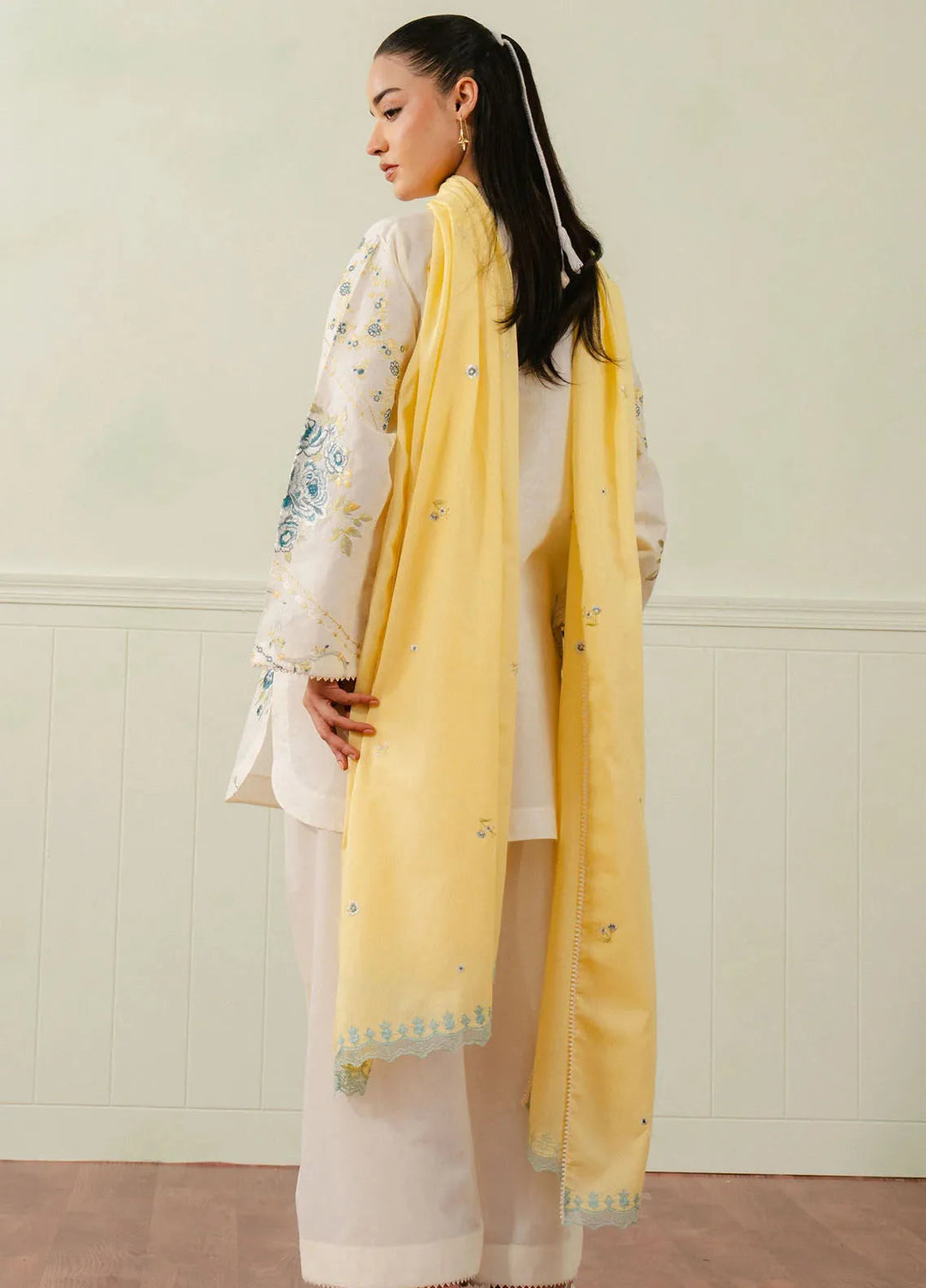 Coco By Zara Shahjahan Embroidered Jacquard Suits Unstitched 3 Piece CZS25L D10B Nora - Summer Collection