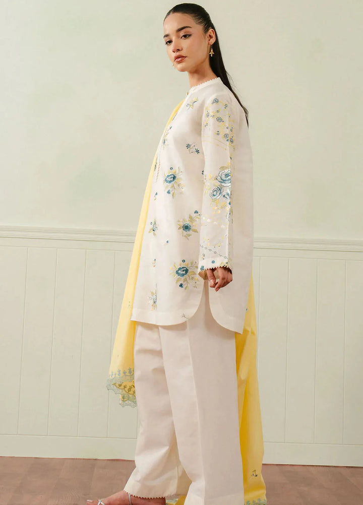 Coco By Zara Shahjahan Embroidered Jacquard Suits Unstitched 3 Piece CZS25L D10B Nora - Summer Collection