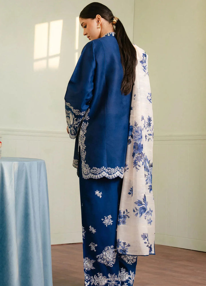 Coco By Zara Shahjahan Embroidered Jacquard Suits Unstitched 3 Piece CZS25L D8B Meadow - Summer Collection