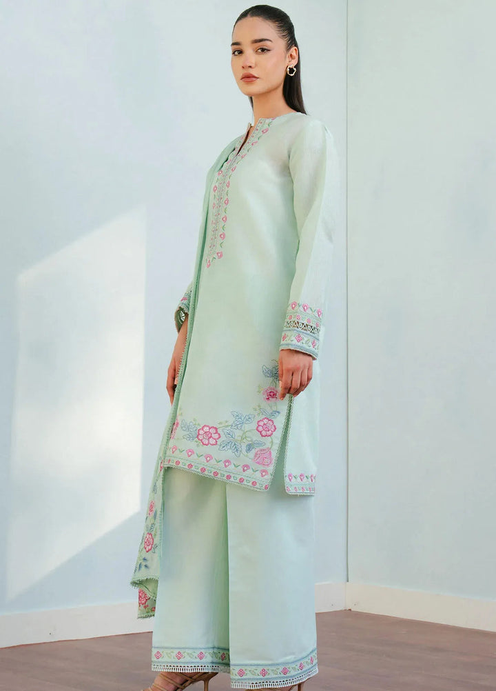 Coco By Zara Shahjahan Embroidered Jacquard Suits Unstitched 3 Piece CZS25L D9A Indi - Summer Collection
