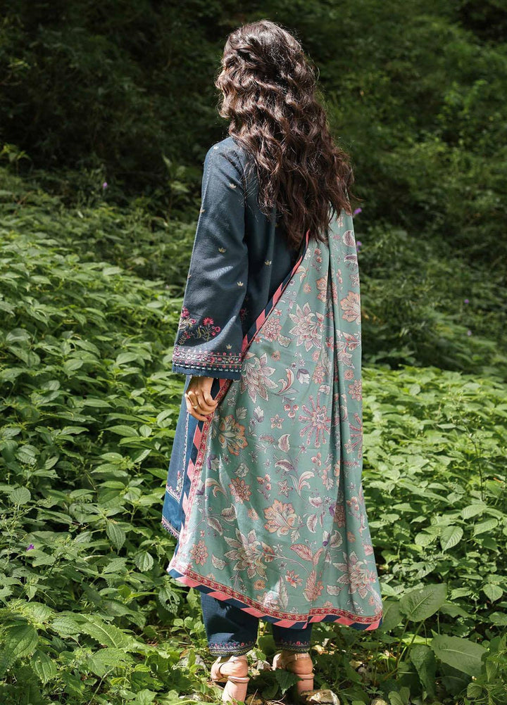 Coco By Zara Shahjahan Embroidered Khaddar Suits Unstitched 3 Piece CZS22W 1B - Winter Collection