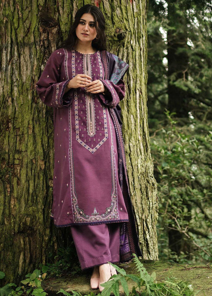 Coco By Zara Shahjahan Embroidered Khaddar Suits Unstitched 3 Piece CZS22W 2B - Winter Collection