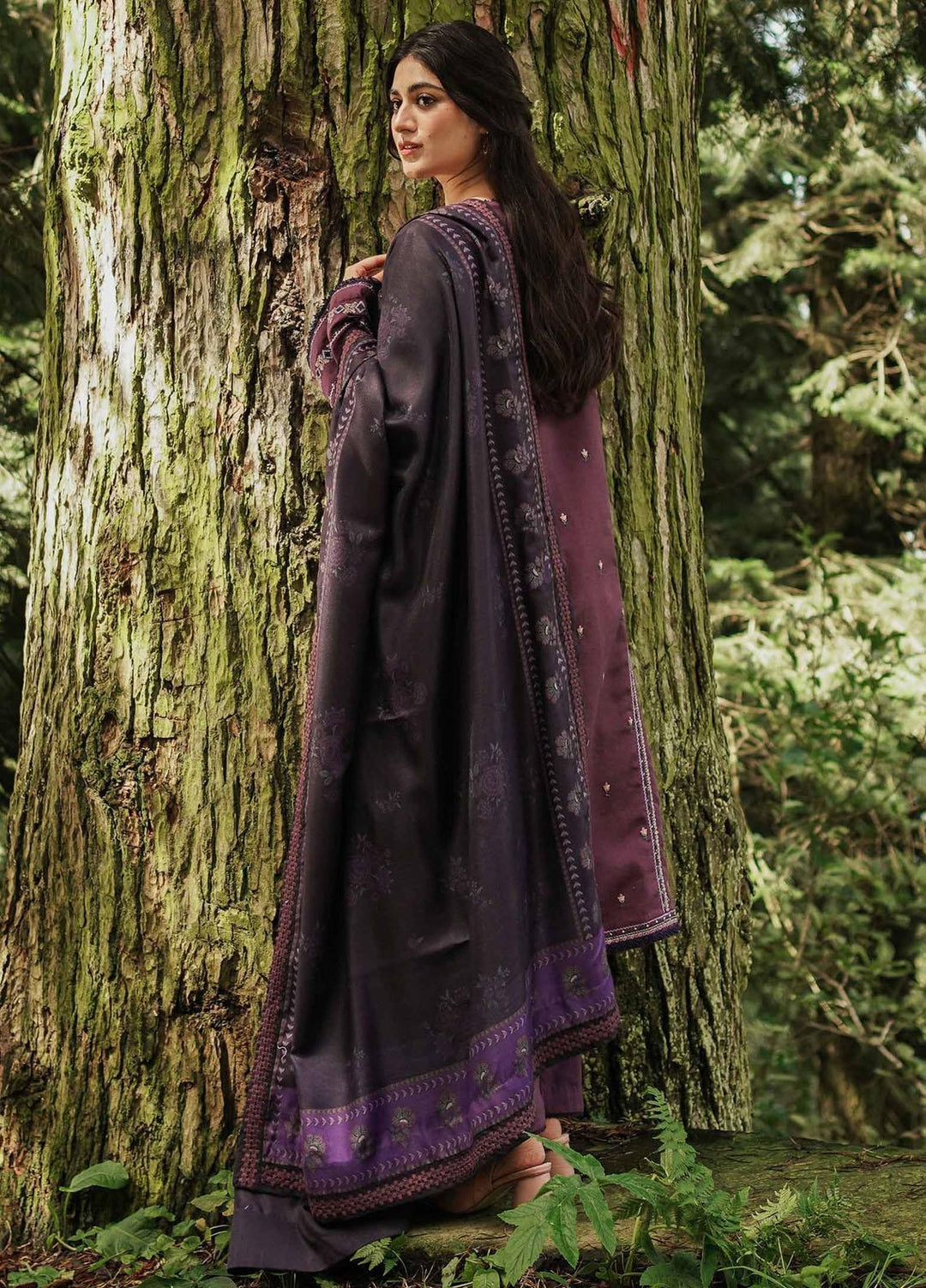 Coco By Zara Shahjahan Embroidered Khaddar Suits Unstitched 3 Piece CZS22W 2B - Winter Collection