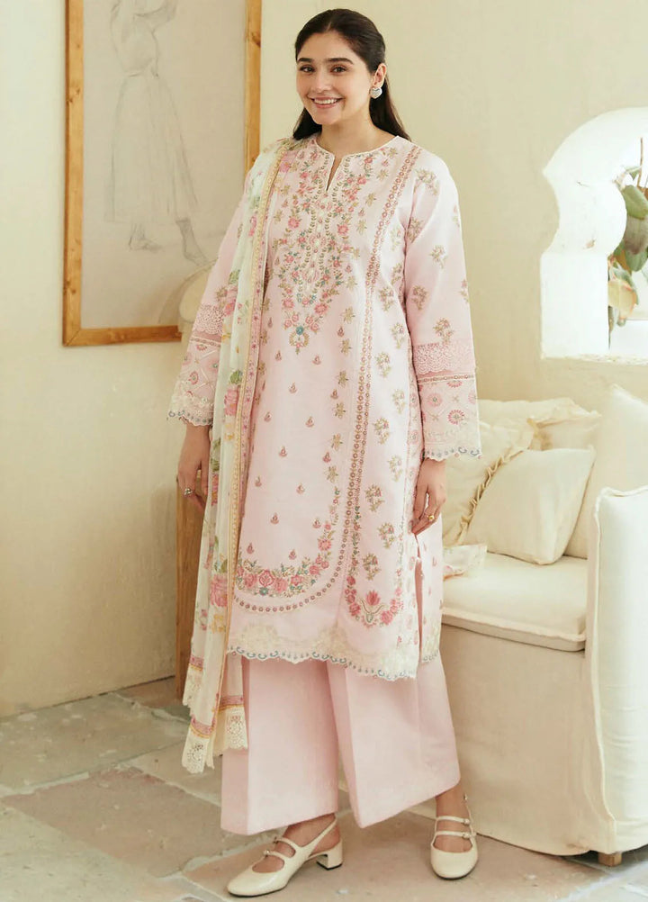 Coco By Zara Shahjahan Embroidered Lawn Suit Unstitched 3 Piece CZS24E D-08 Roohi - Festive Collection