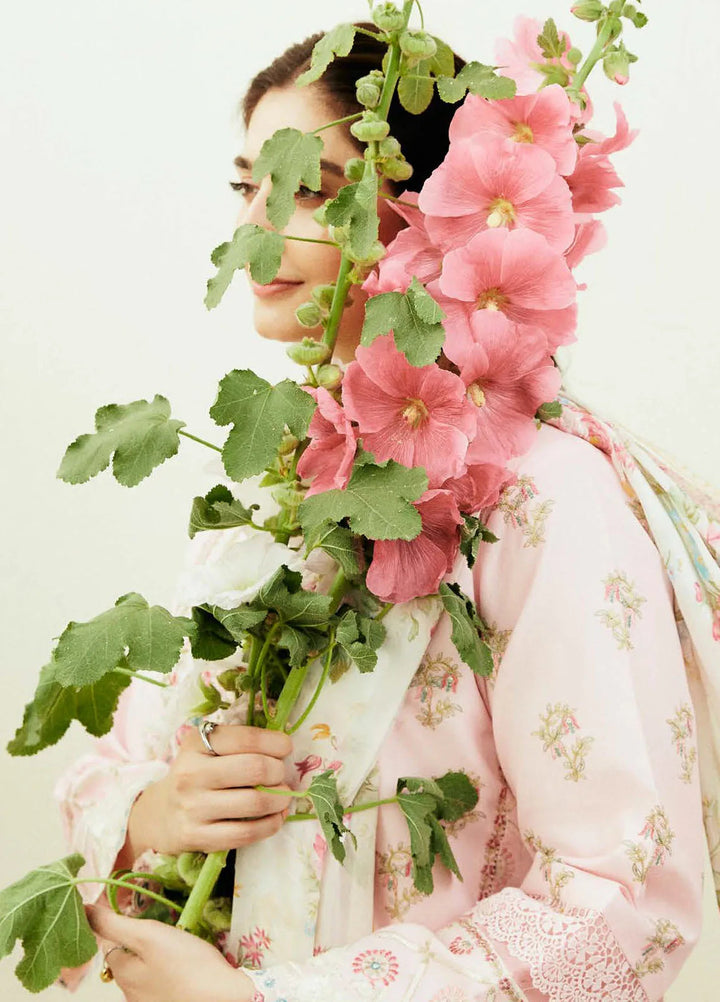 Coco By Zara Shahjahan Embroidered Lawn Suit Unstitched 3 Piece CZS24E D-08 Roohi - Festive Collection