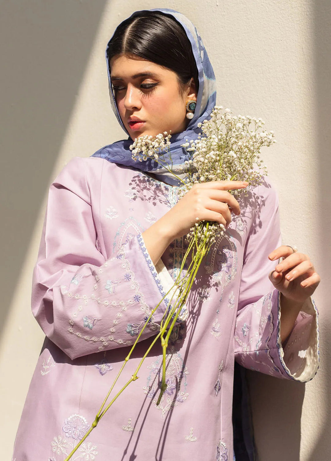 Coco by Zara Shahjahan Embroidered Lawn Suit Unstitched 3 Piece CZS24L2 10B Lovent - Summer Collection