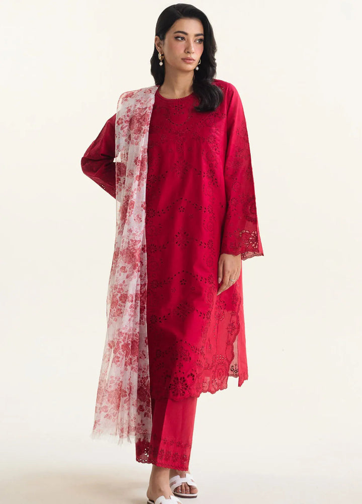 Coco by Zara Shahjahan Embroidered Lawn Suit Unstitched 3 Piece CZS24L2 2B Mysa - Summer Collection