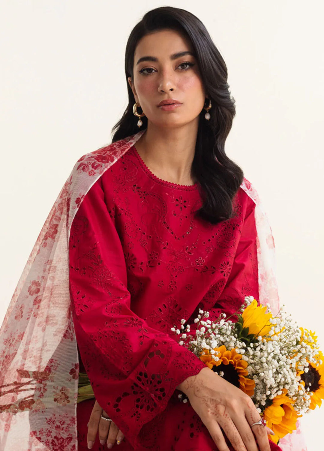 Coco by Zara Shahjahan Embroidered Lawn Suit Unstitched 3 Piece CZS24L2 2B Mysa - Summer Collection