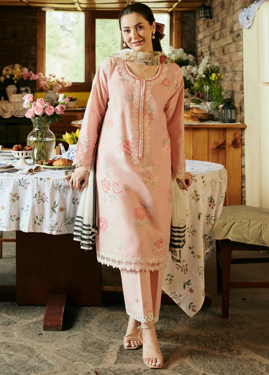 Coco by Zara Shahjahan Embroidered Lawn Suit Unstitched 3 Piece CZS24L2 3B Mirea - Summer Collection