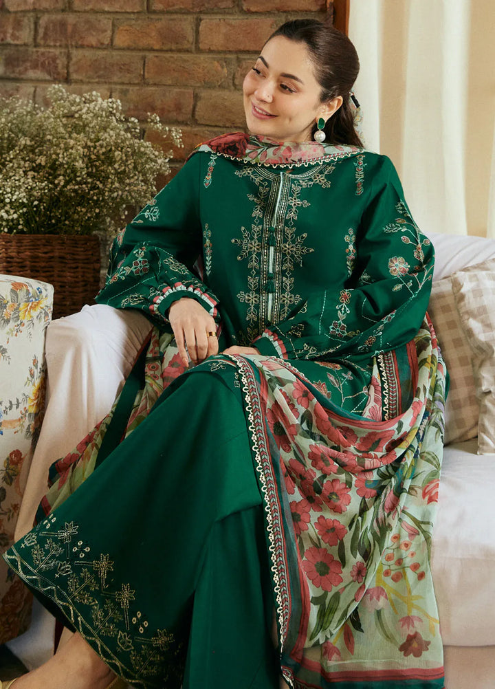 Coco by Zara Shahjahan Embroidered Lawn Suit Unstitched 3 Piece CZS24L2 9A Zaira - Summer Collection