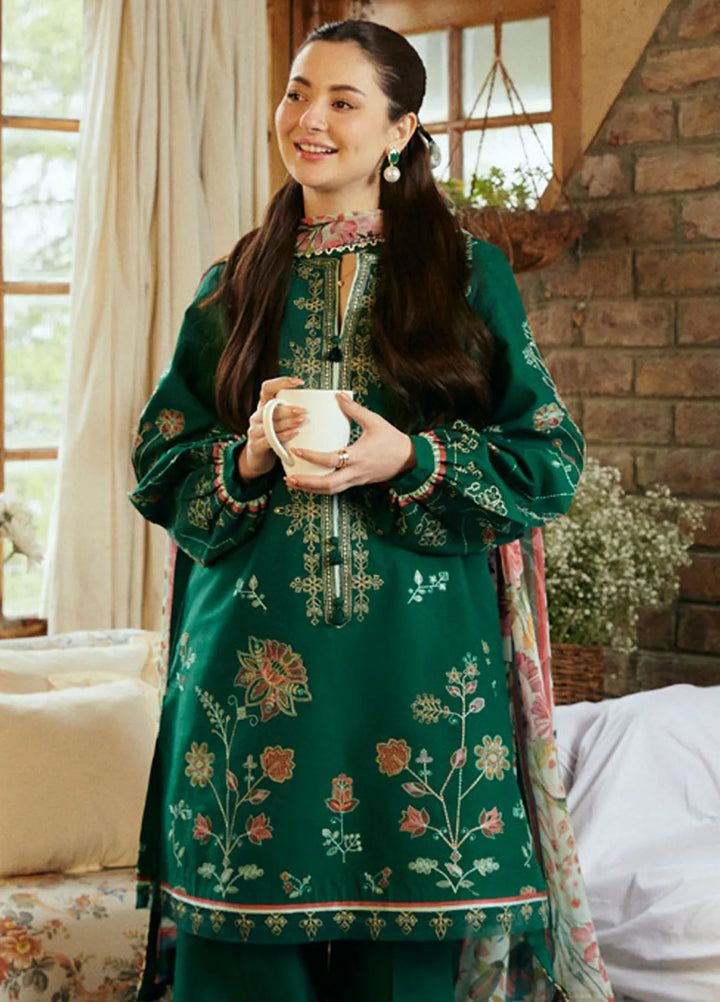 Coco by Zara Shahjahan Embroidered Lawn Suit Unstitched 3 Piece CZS24L2 9A Zaira - Summer Collection