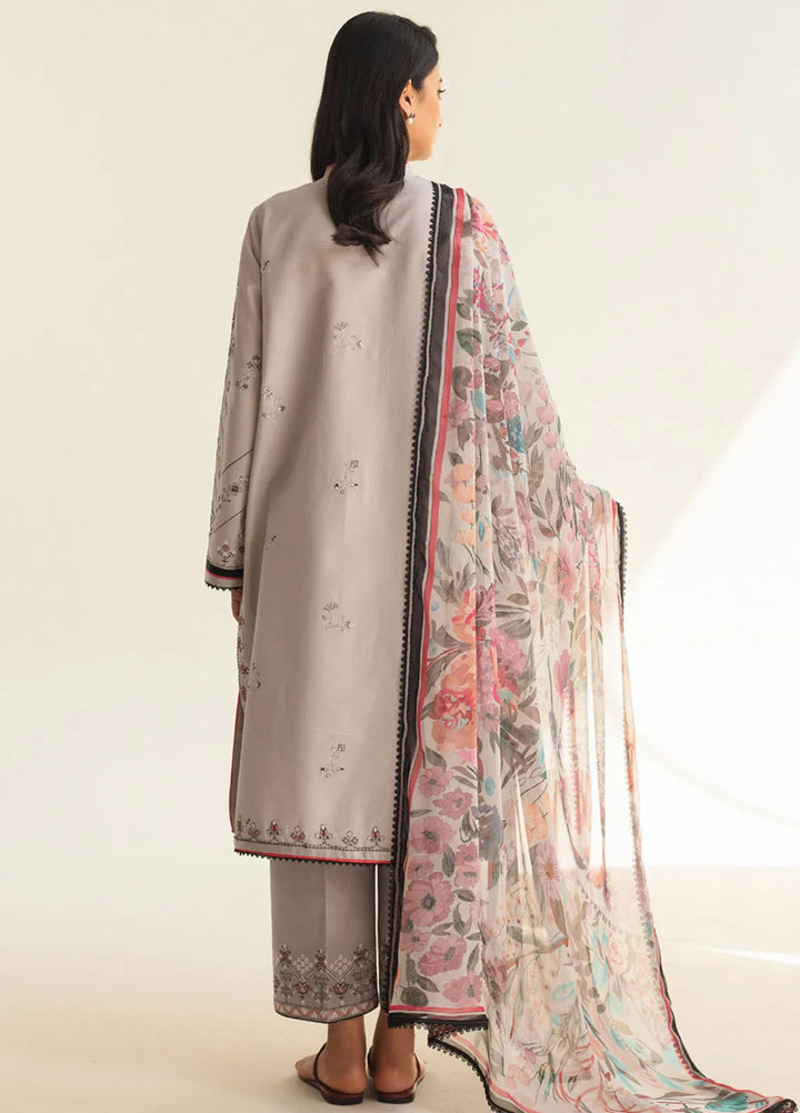 Coco by Zara Shahjahan Embroidered Lawn Suit Unstitched 3 Piece CZS24L2 9B Zaira - Summer Collection