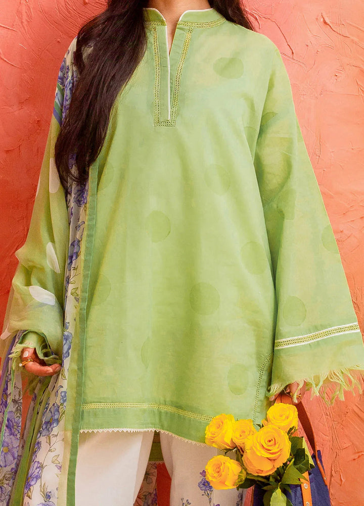 Coco By Zara Shahjahan Embroidered Lawn Suit Unstitched 3 Piece CZS24UL D-01 Pomelo - Summer Collection