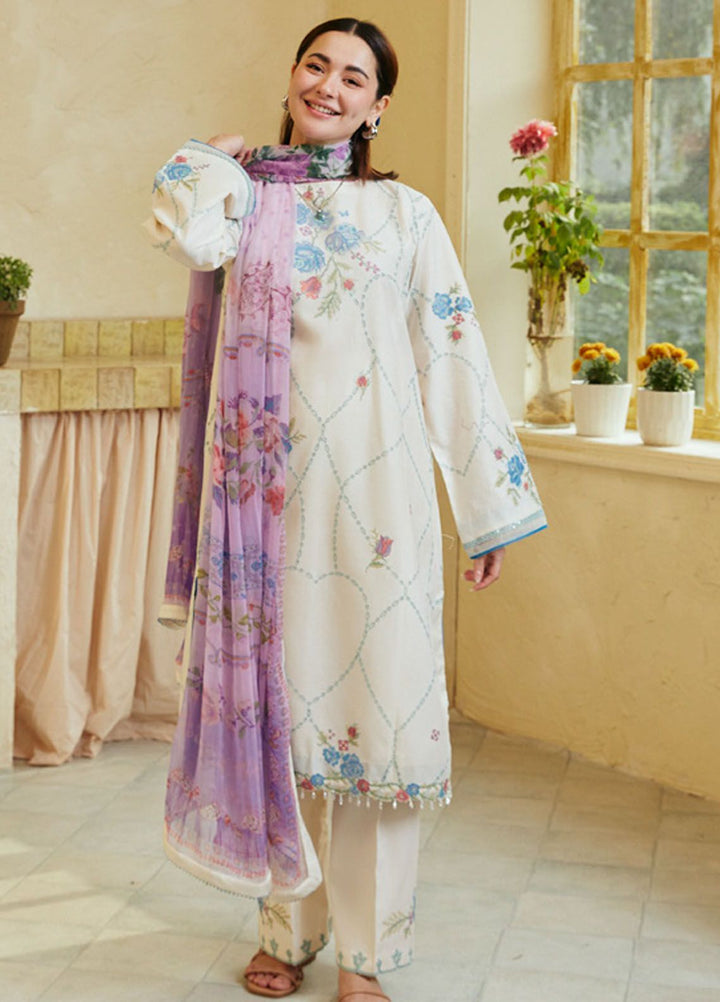 Coco by Zara Shahjahan Embroidered Lawn Suits Unstitched 3 Piece CZS24L D-10A Ruhi - Summer Collection