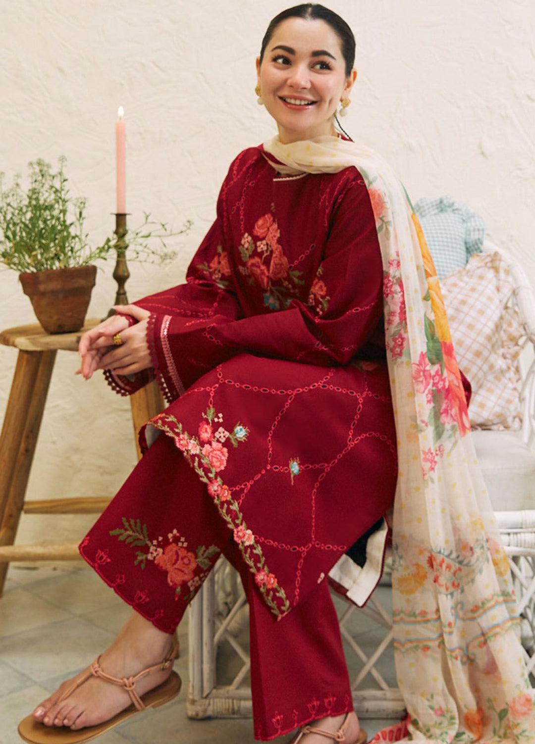 Coco by Zara Shahjahan Embroidered Lawn Suits Unstitched 3 Piece CZS24L D-10B Ruhi - Summer Collection