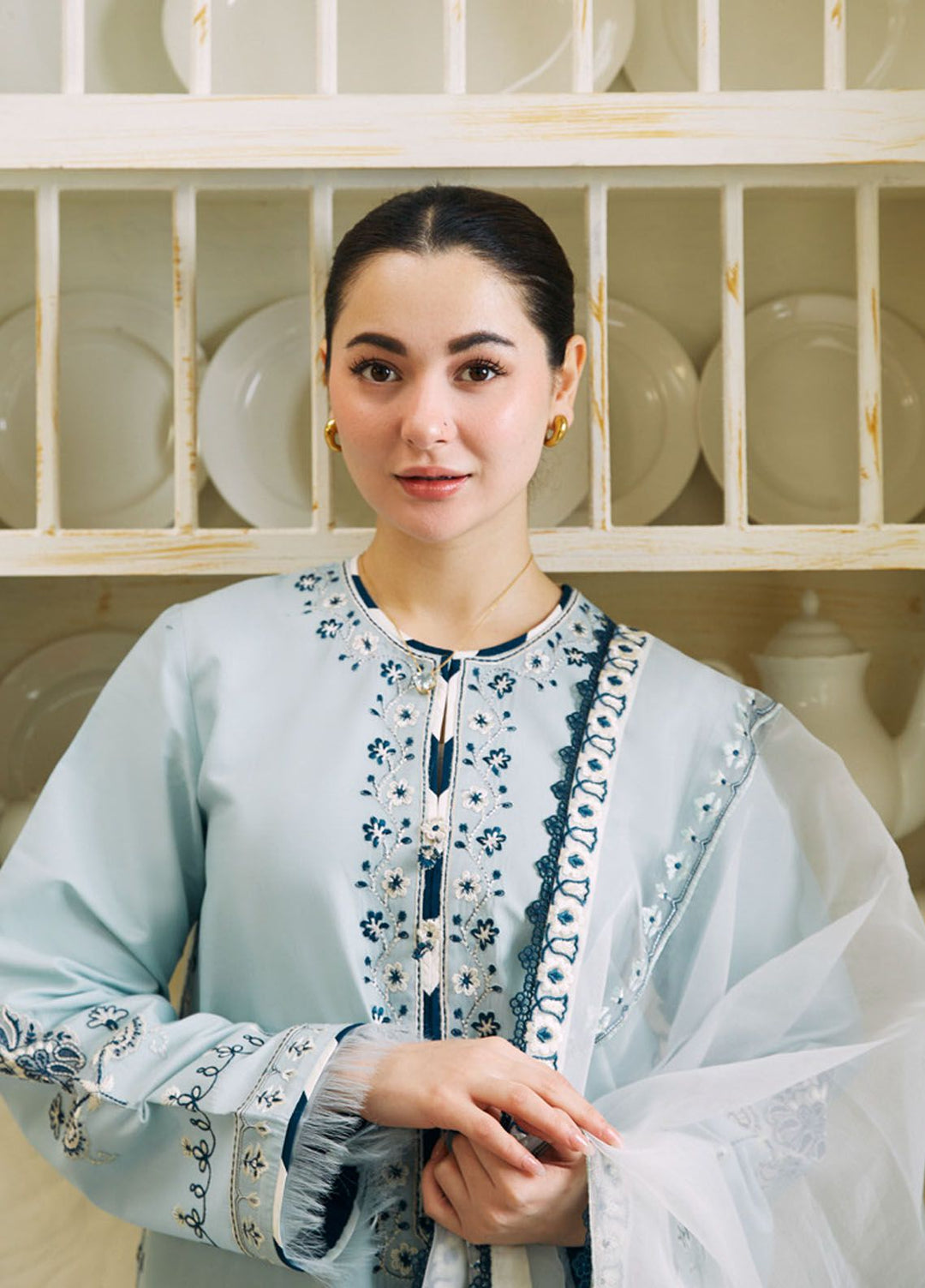 Coco by Zara Shahjahan Embroidered Lawn Suits Unstitched 3 Piece CZS24L D-1A Arzoo - Summer Collection