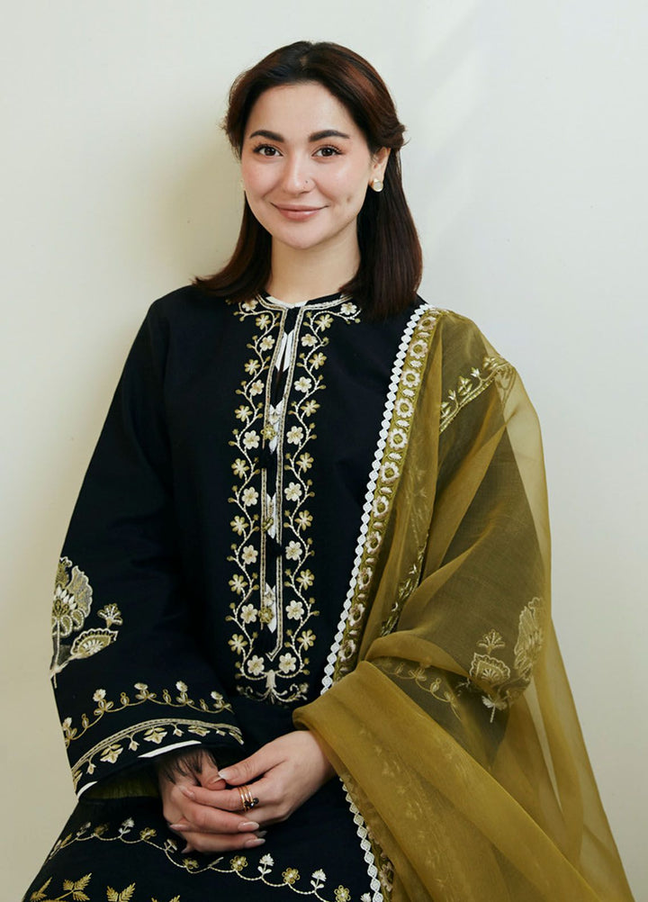 Coco by Zara Shahjahan Embroidered Lawn Suits Unstitched 3 Piece CZS24L D-1B Arzoo - Summer Collection