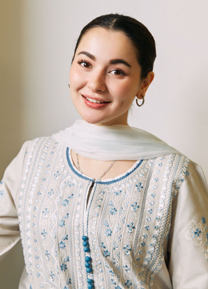 Coco by Zara Shahjahan Embroidered Lawn Suits Unstitched 3 Piece CZS24L D-2A Bano - Summer Collection