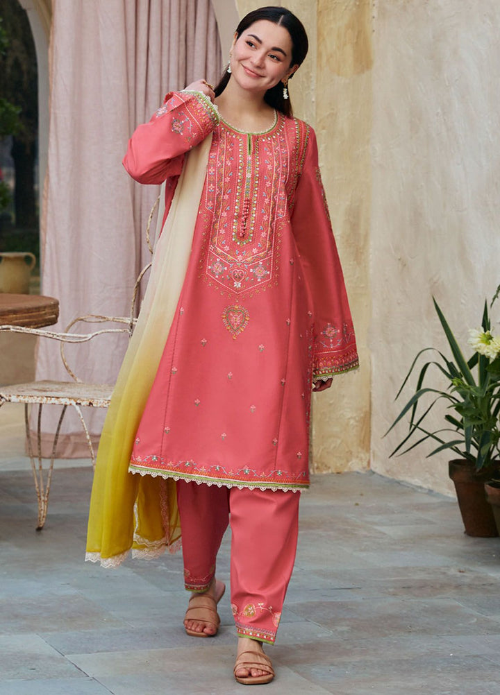 Coco by Zara Shahjahan Embroidered Lawn Suits Unstitched 3 Piece CZS24L D-2B Bano - Summer Collection