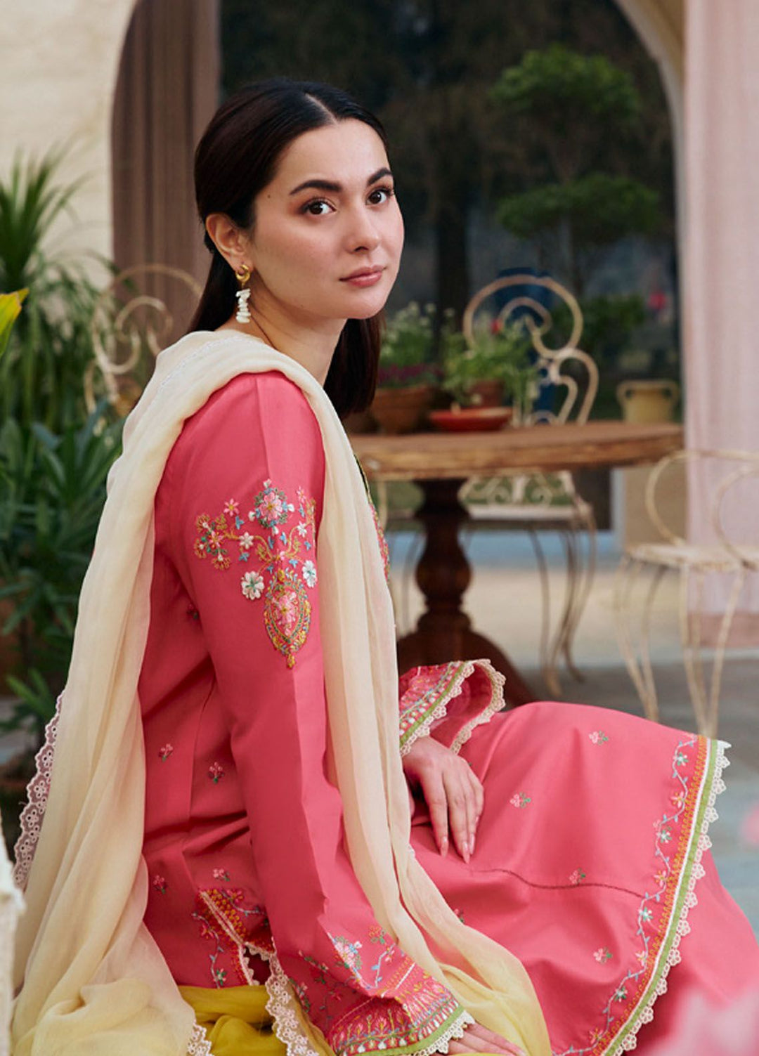 Coco by Zara Shahjahan Embroidered Lawn Suits Unstitched 3 Piece CZS24L D-2B Bano - Summer Collection