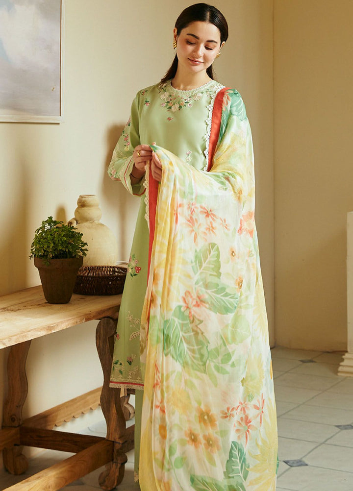 Coco by Zara Shahjahan Embroidered Lawn Suits Unstitched 3 Piece CZS24L D-4A Mahay - Summer Collection