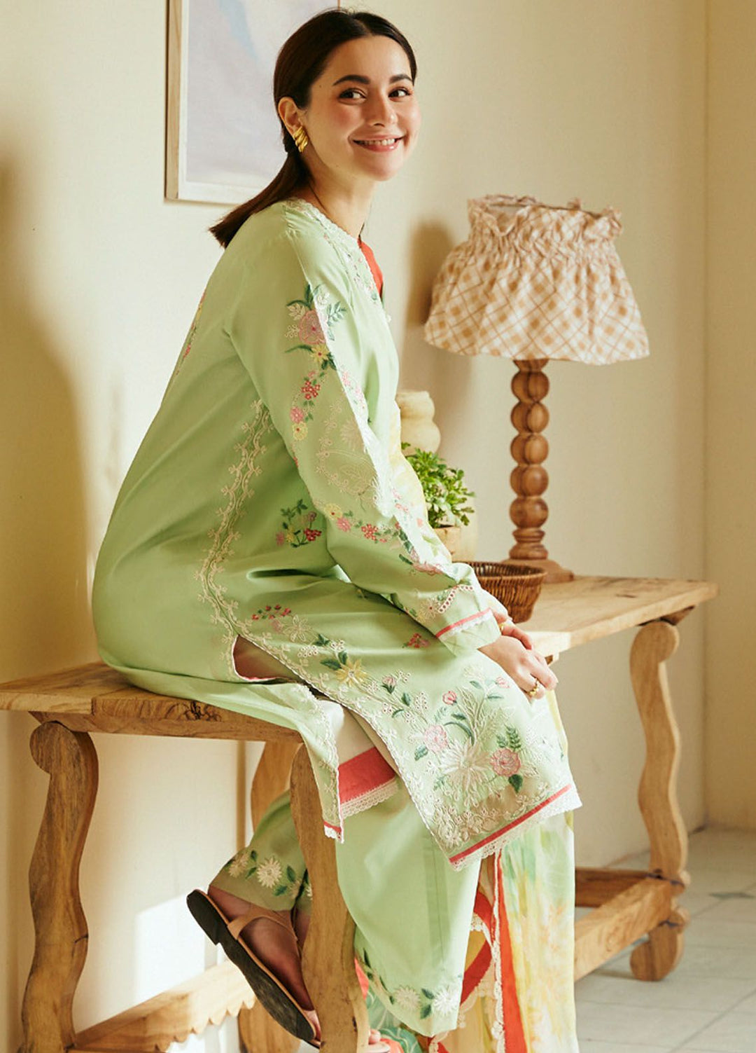 Coco by Zara Shahjahan Embroidered Lawn Suits Unstitched 3 Piece CZS24L D-4A Mahay - Summer Collection