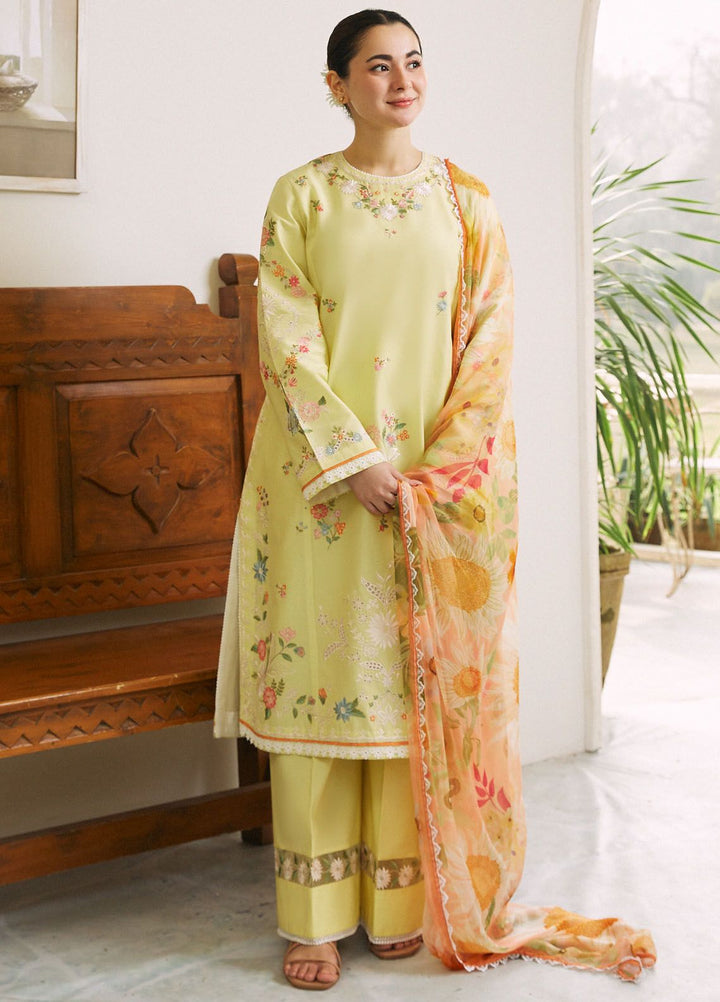 Coco by Zara Shahjahan Embroidered Lawn Suits Unstitched 3 Piece CZS24L D-4B Mahay - Summer Collection