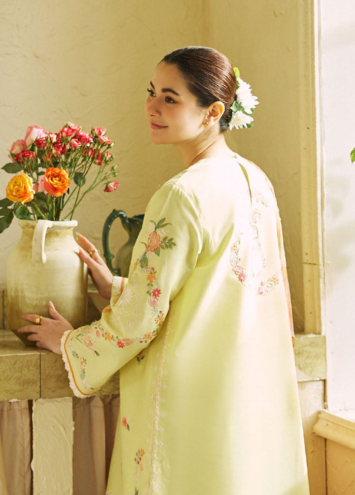 Coco by Zara Shahjahan Embroidered Lawn Suits Unstitched 3 Piece CZS24L D-4B Mahay - Summer Collection