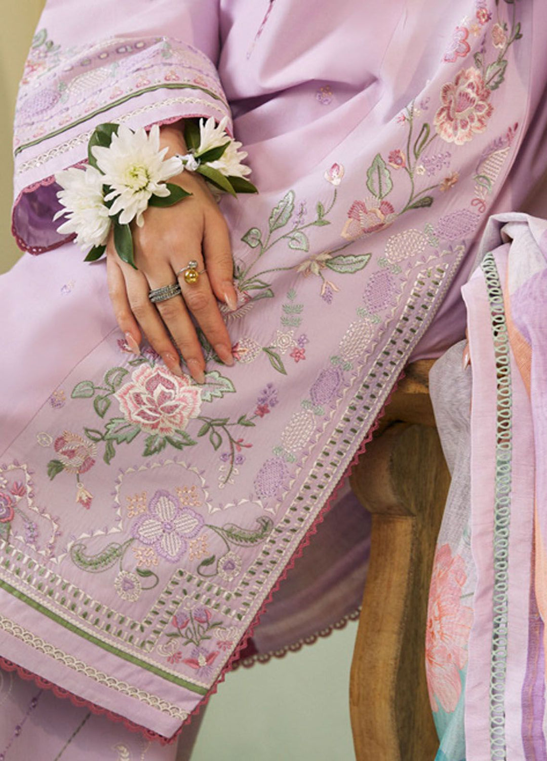 Coco by Zara Shahjahan Embroidered Lawn Suits Unstitched 3 Piece CZS24L D-5A Layla - Summer Collection