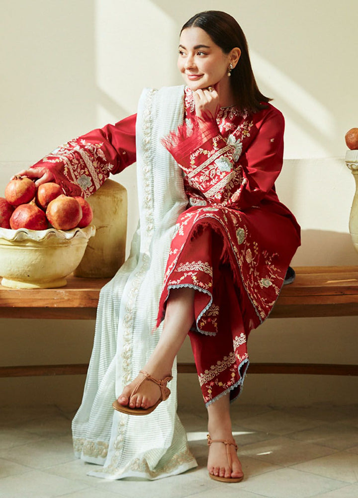 Coco by Zara Shahjahan Embroidered Lawn Suits Unstitched 3 Piece CZS24L D-7A Janaan - Summer Collection