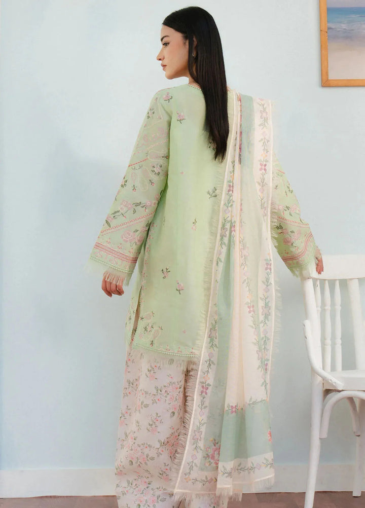 Coco By Zara Shahjahan Embroidered Lawn Suits Unstitched 3 Piece CZS25L D2A Serene - Summer Collection