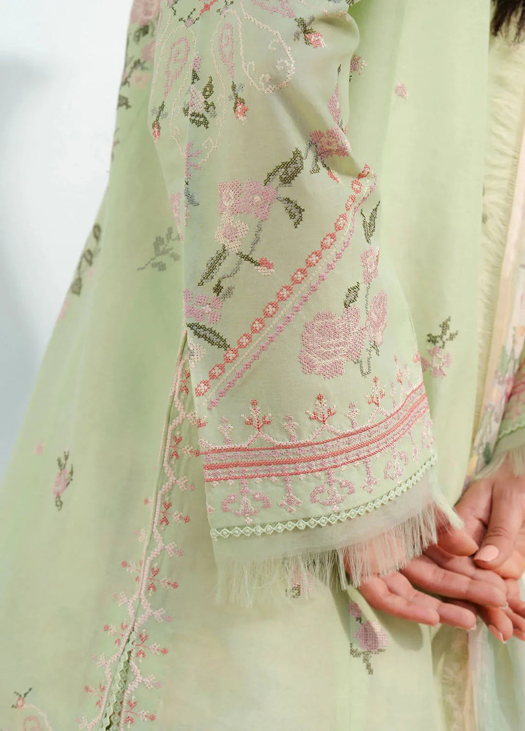 Coco By Zara Shahjahan Embroidered Lawn Suits Unstitched 3 Piece CZS25L D2A Serene - Summer Collection