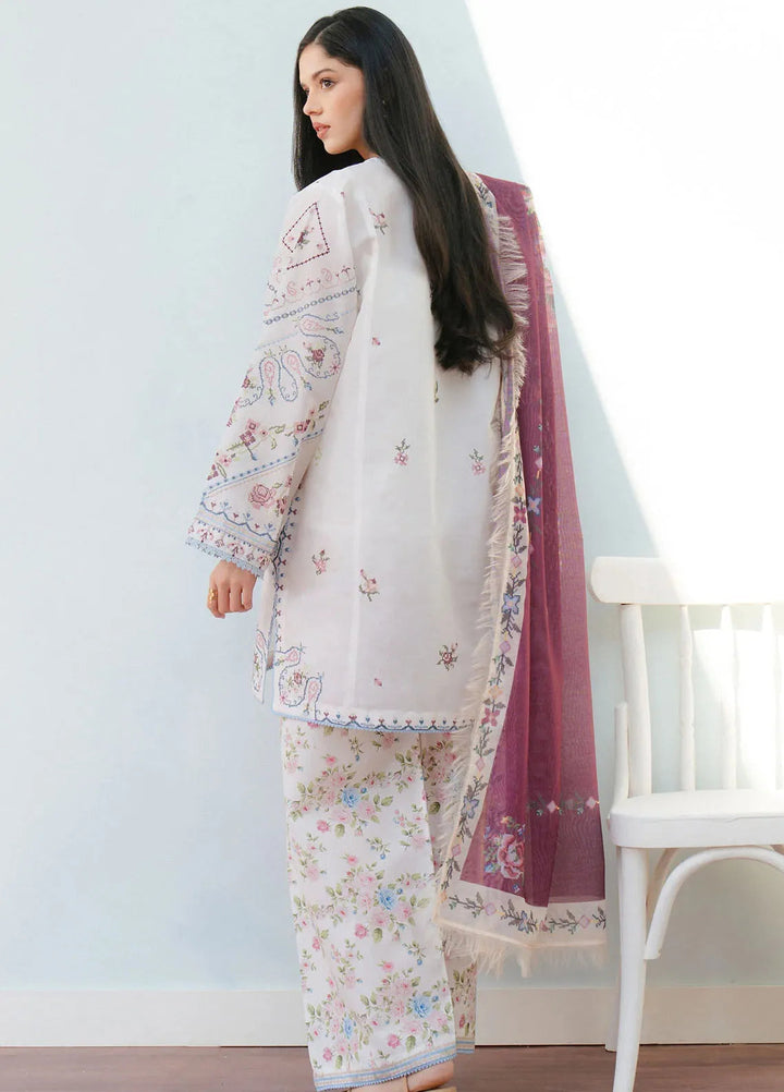 Coco By Zara Shahjahan Embroidered Lawn Suits Unstitched 3 Piece CZS25L D2B Serene - Summer Collection