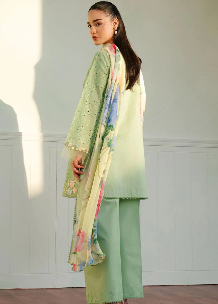 Coco By Zara Shahjahan Embroidered Lawn Suits Unstitched 3 Piece CZS25L D3B Tina - Summer Collection