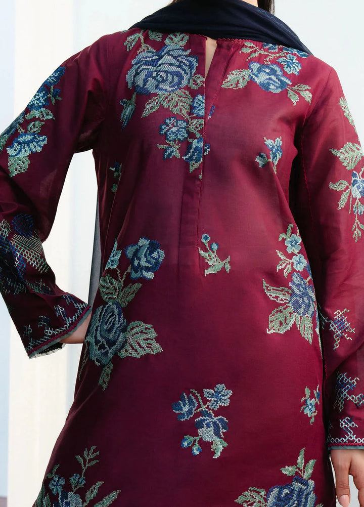 Coco By Zara Shahjahan Embroidered Lawn Suits Unstitched 3 Piece CZS25L D4B Freya - Summer Collection