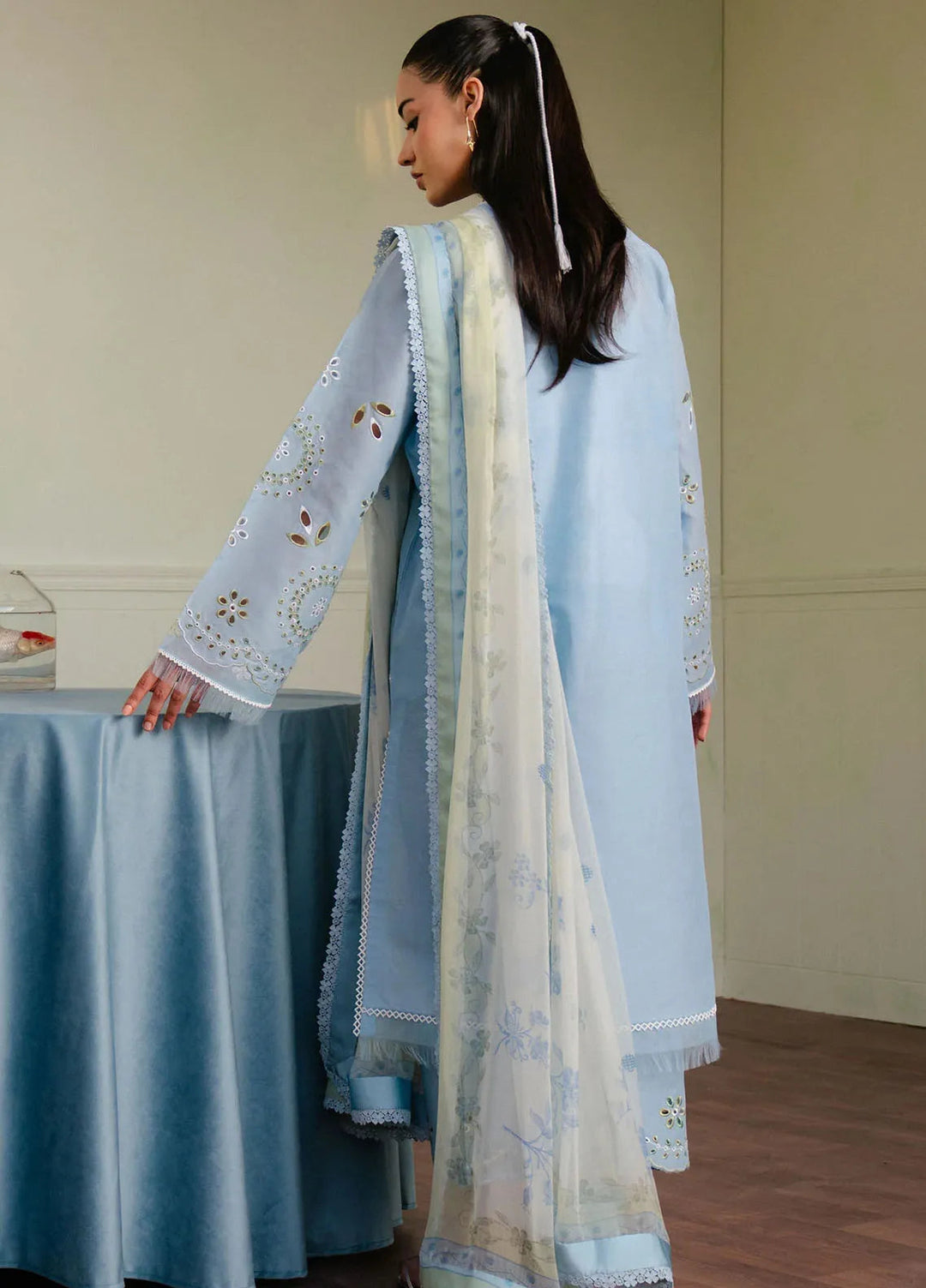 Coco By Zara Shahjahan Embroidered Lawn Suits Unstitched 3 Piece CZS25L D5A Silas - Summer Collection