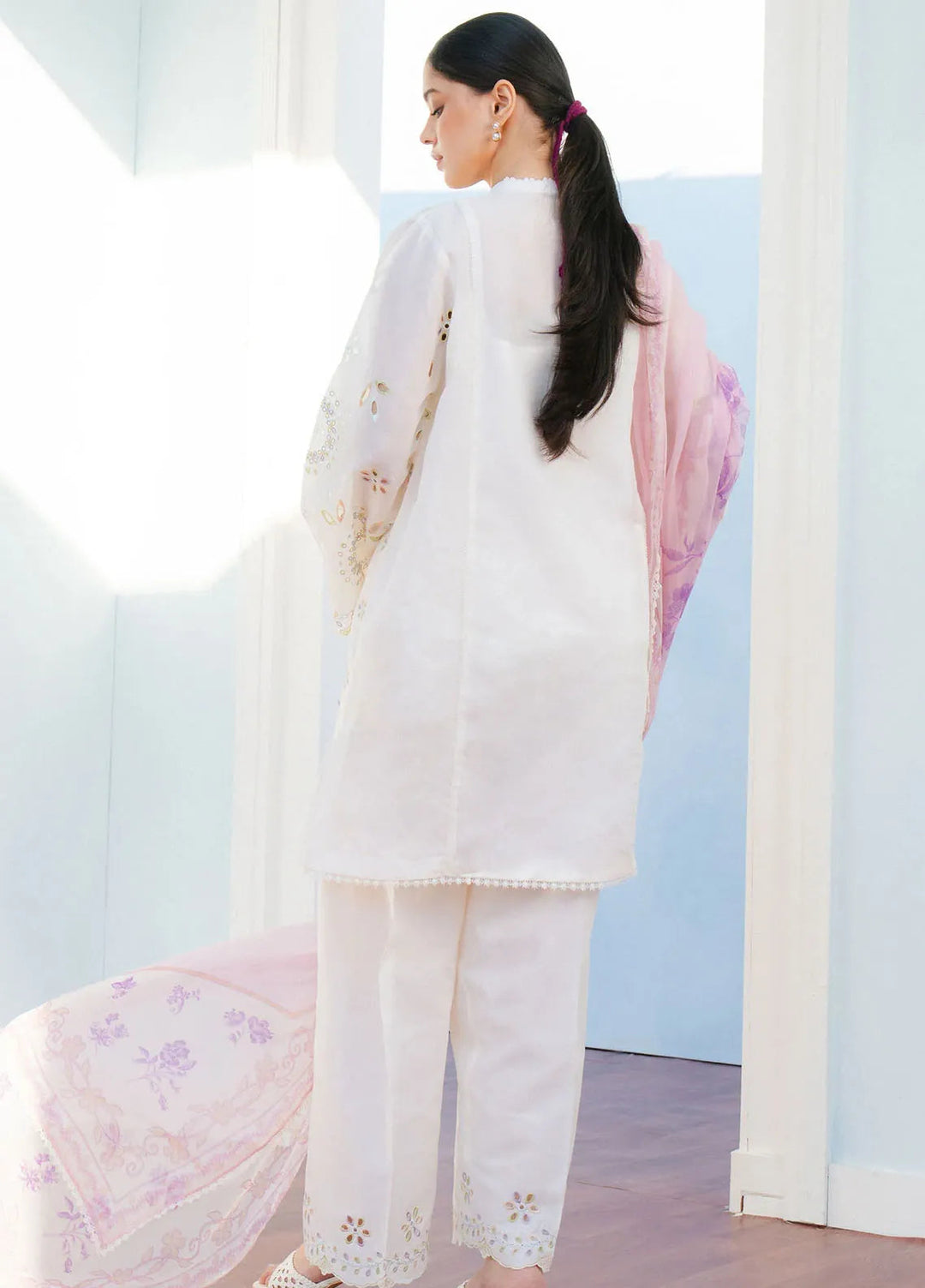 Coco By Zara Shahjahan Embroidered Lawn Suits Unstitched 3 Piece CZS25L D5B Silas - Summer Collection