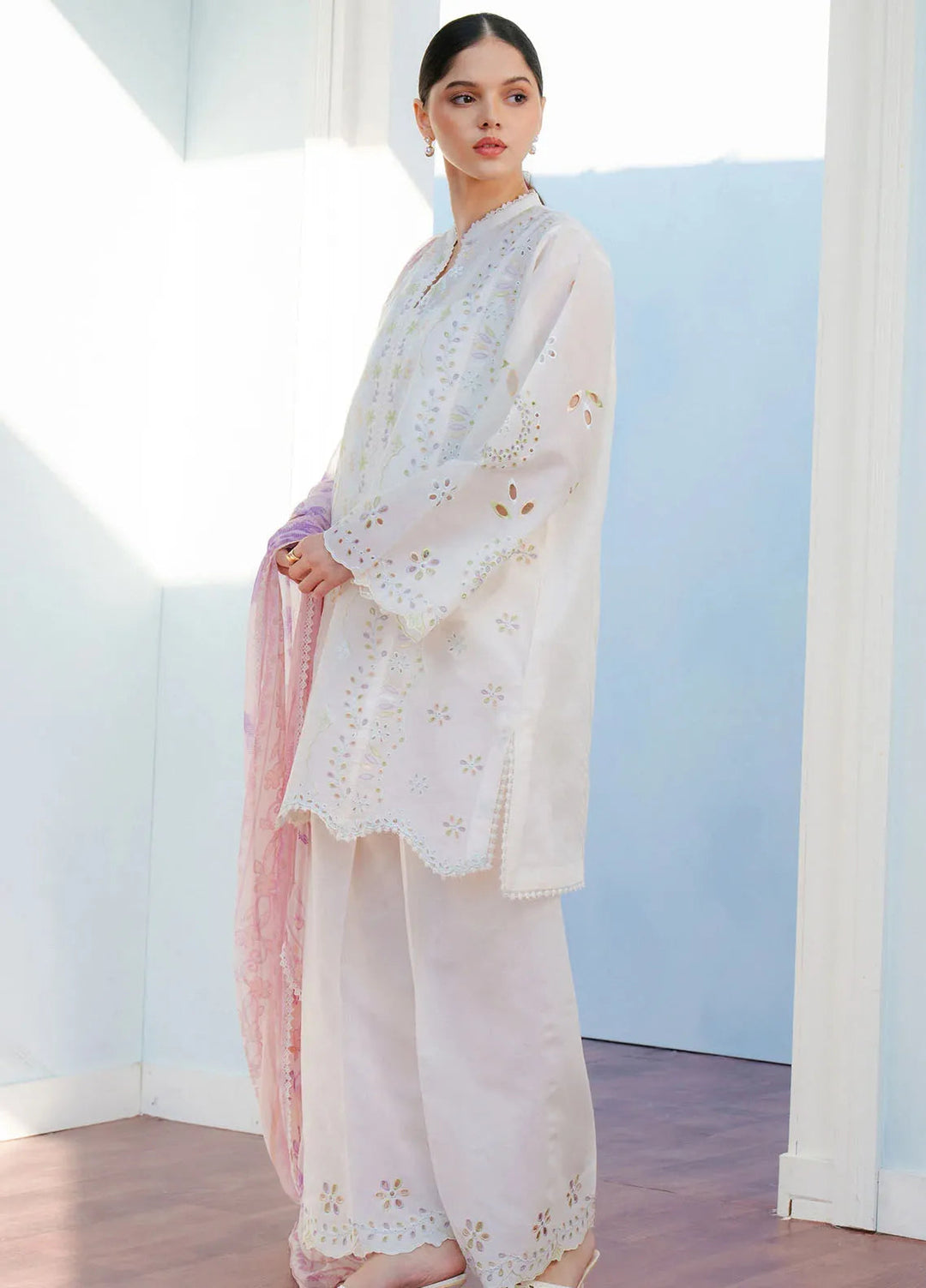 Coco By Zara Shahjahan Embroidered Lawn Suits Unstitched 3 Piece CZS25L D5B Silas - Summer Collection