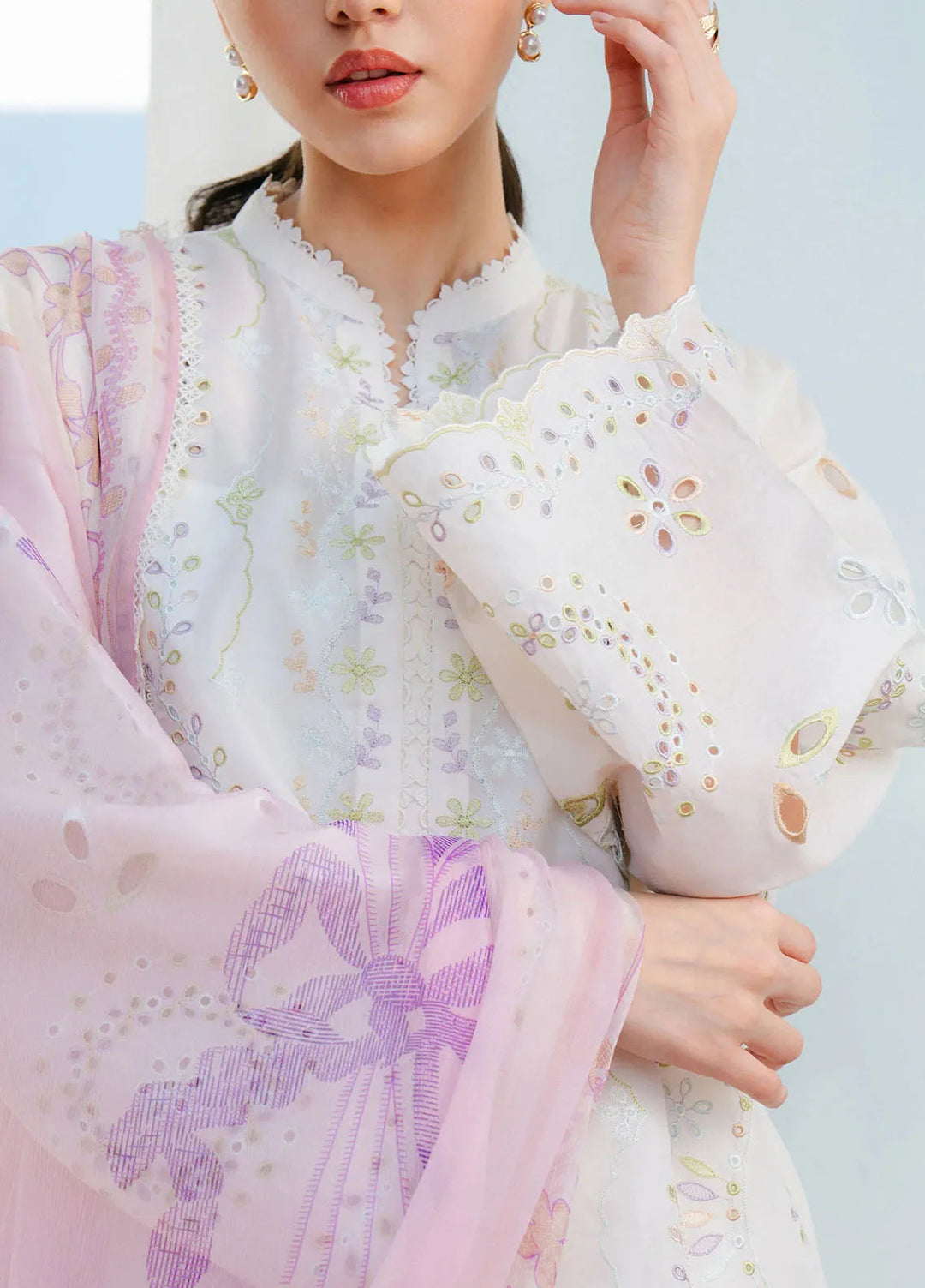 Coco By Zara Shahjahan Embroidered Lawn Suits Unstitched 3 Piece CZS25L D5B Silas - Summer Collection