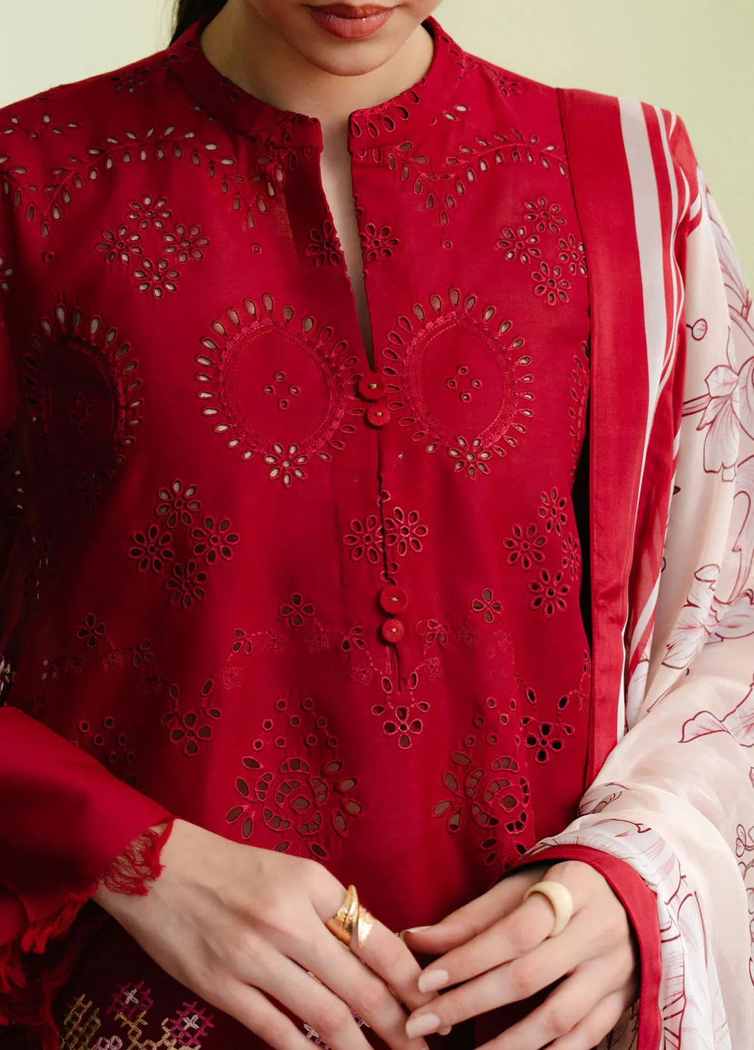 Coco By Zara Shahjahan Embroidered Lawn Suits Unstitched 3 Piece CZS25L D6A Vali - Summer Collection