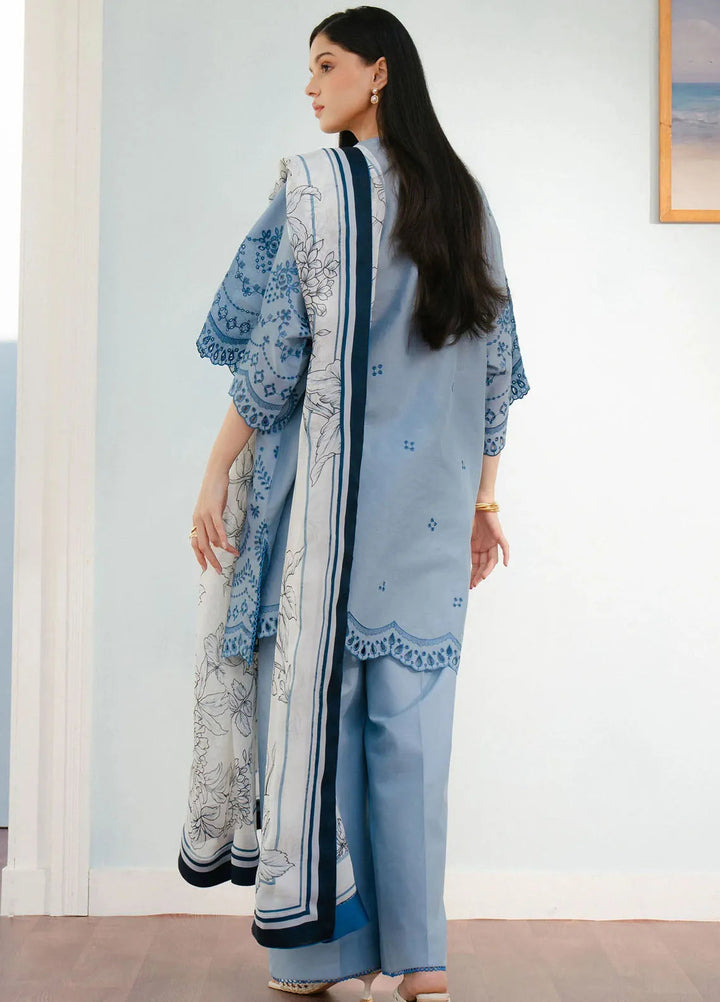 Coco By Zara Shahjahan Embroidered Lawn Suits Unstitched 3 Piece CZS25L D6B Vali - Summer Collection