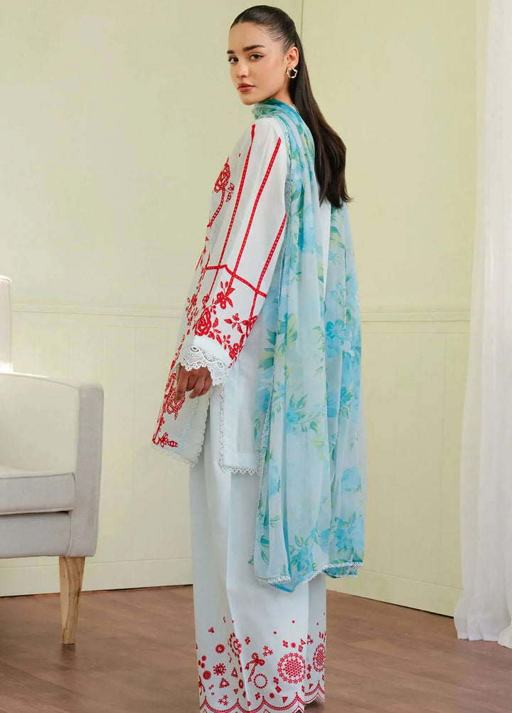 Coco By Zara Shahjahan Embroidered Lawn Suits Unstitched 3 Piece CZS25L D7A Eclat - Summer Collection
