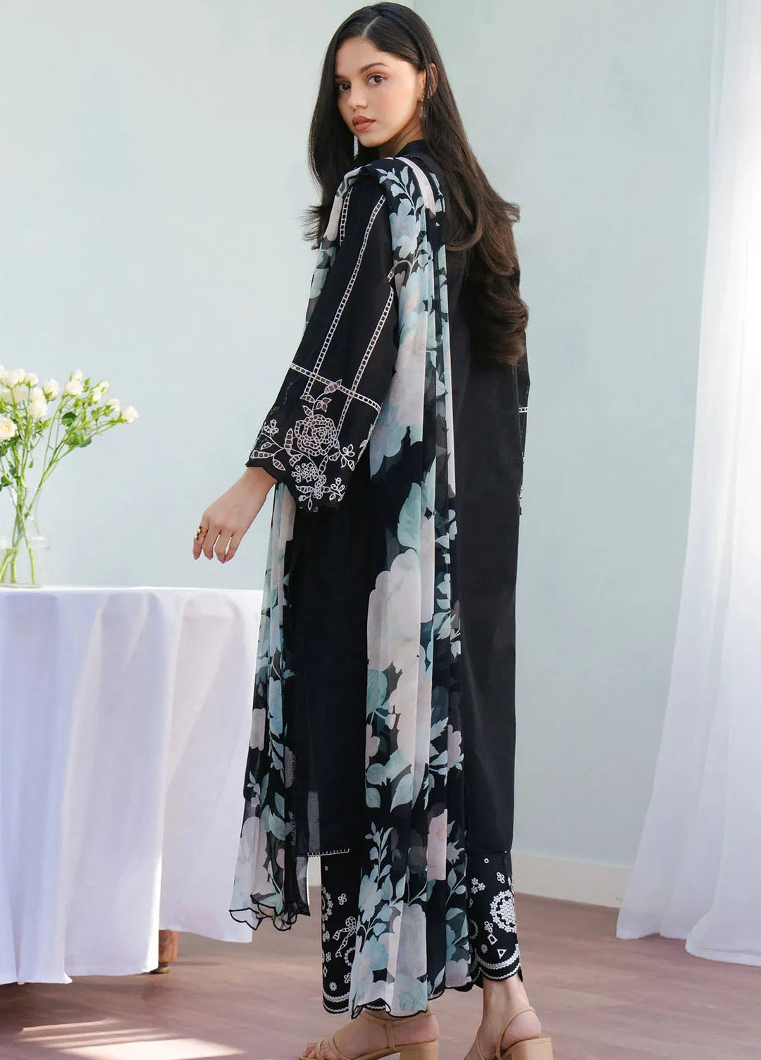 Coco By Zara Shahjahan Embroidered Lawn Suits Unstitched 3 Piece CZS25L D7B Eclat - Summer Collection