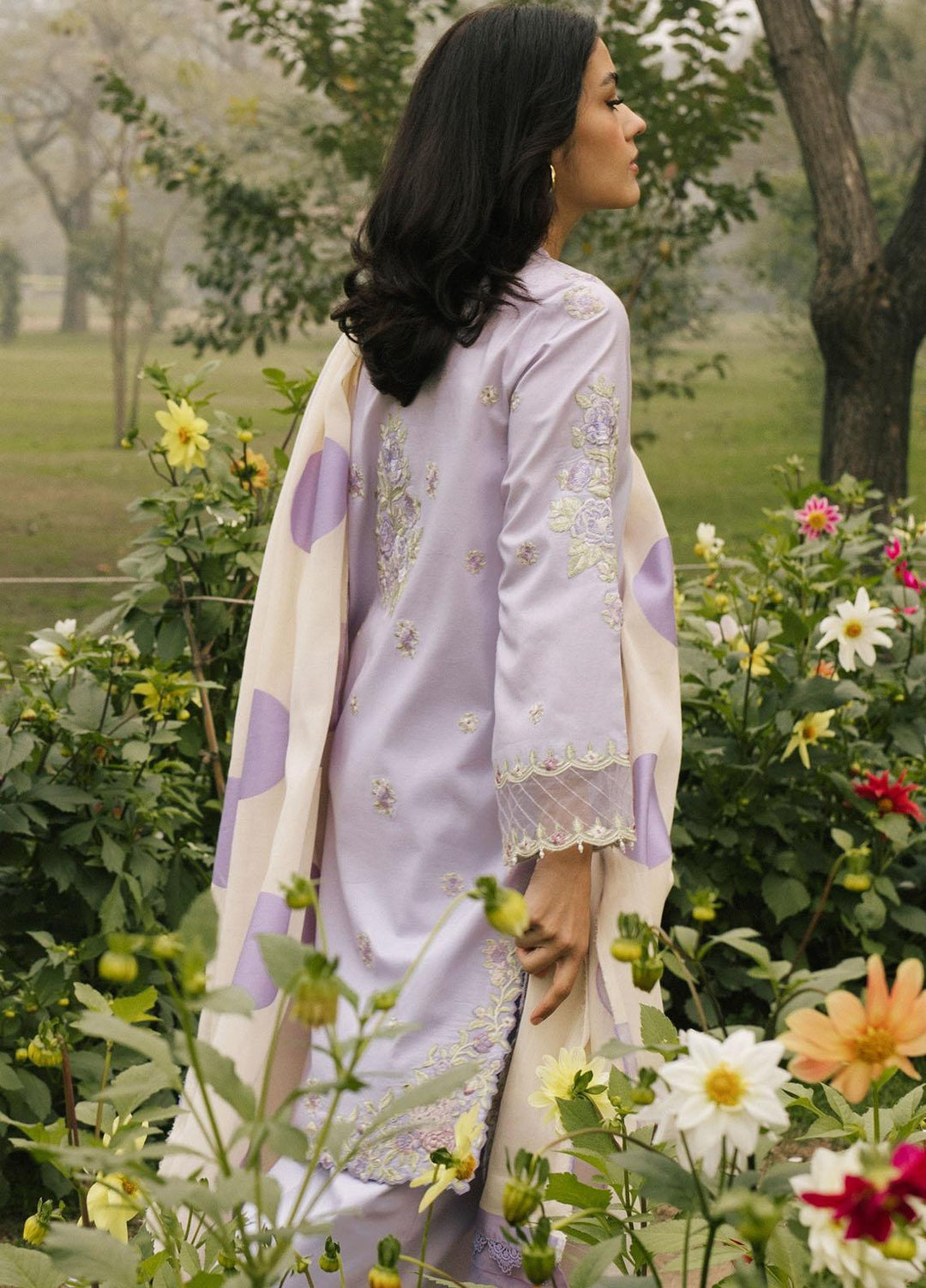 Coco By Zara Shahjahan Embroidered Lawn Suits Unstitched 3 Piece CZS22SS 1B - Spring / Summer Collection