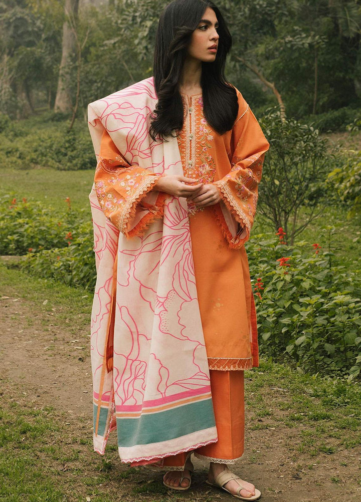 Coco By Zara Shahjahan Embroidered Lawn Suits Unstitched 3 Piece CZS22SS 2A - Spring / Summer Collection