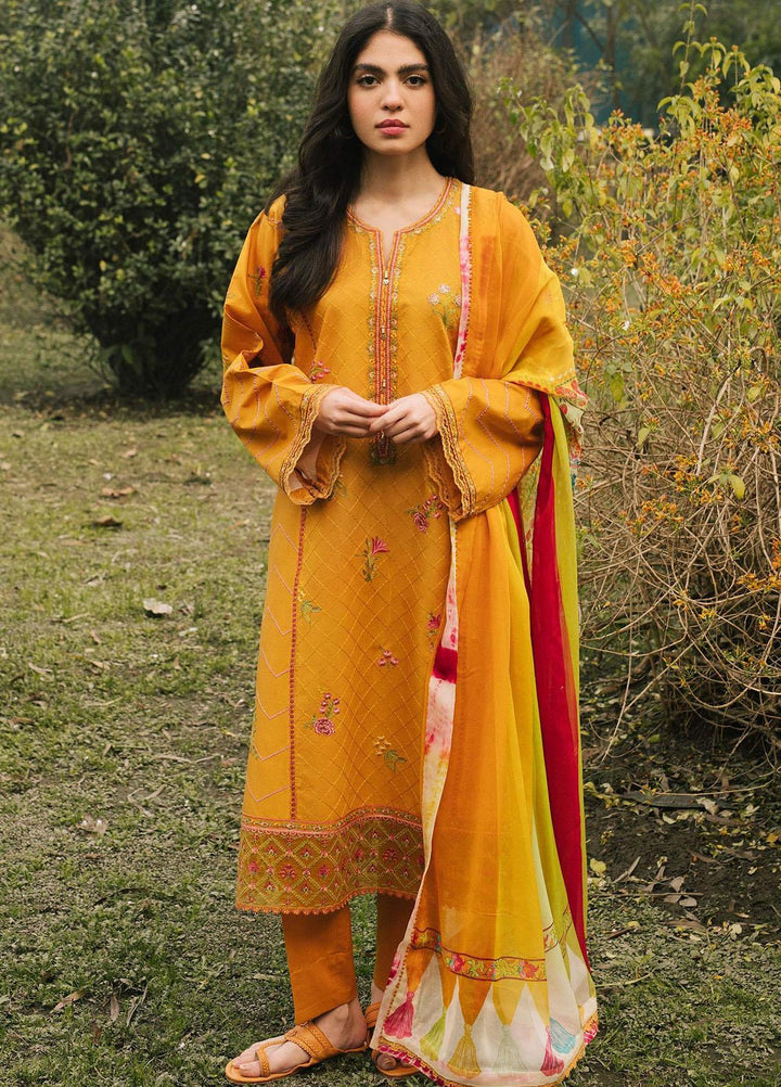 Coco By Zara Shahjahan Embroidered Lawn Suits Unstitched 3 Piece CZS22SS 3A - Spring / Summer Collection